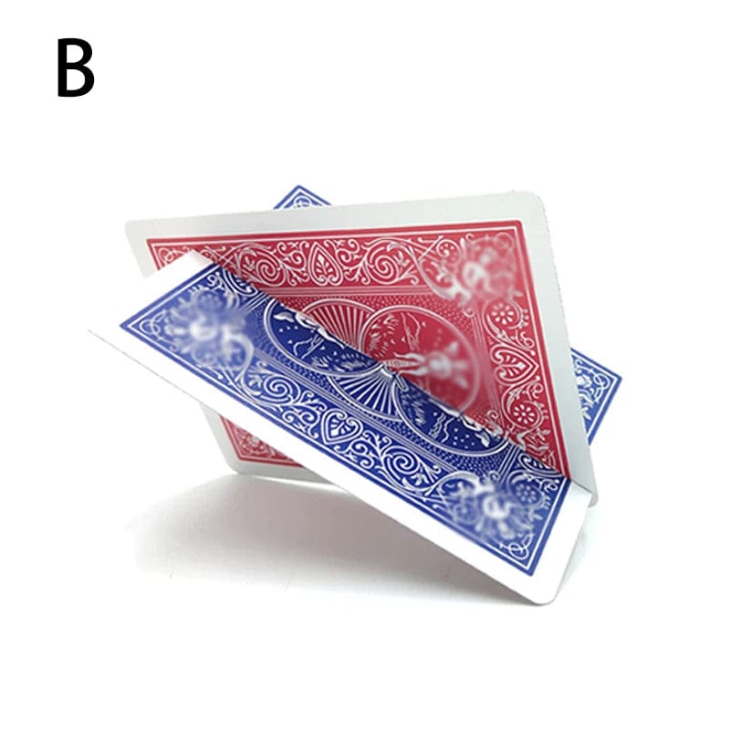 Planet Gates Cut & Restored Card Card Thru Card Magic Tricks Cross Hallucination Intersection Gimmick Card Magic Props Illusions Street Magic