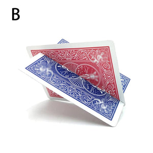 Planet Gates B Cut & Restored Card Card Thru Card Magic Tricks Cross Hallucination Intersection Gimmick Card Magic Props Illusions Street Magic