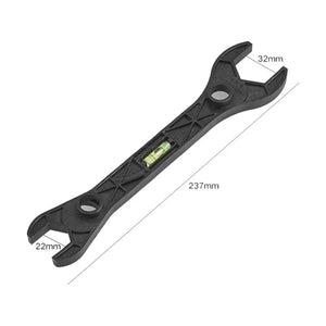 Planet Gates B Multifunctional Dual Headed Wrench With Level Manual Tap Spanner Repair Plumbing Tools For Household Faucet Pipe And Toilet
