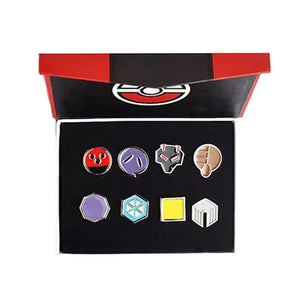 Planet Gates B Pokemon Gym Badges Kanto Johto Hoenn Sinnoh Unova Kalos League Region Pins Brooches Orange Islands Box Collection Pocket Monster