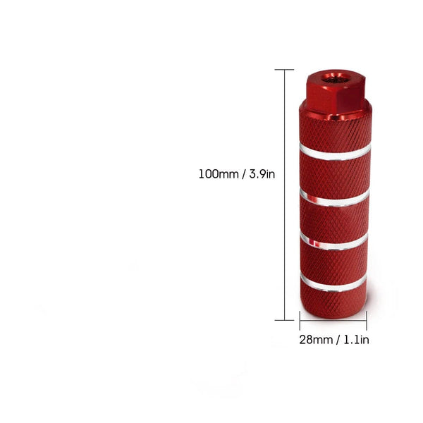 Planet Gates B Red 1pcs / CHINA 1pcs Alloy Foot Stunt Peg For Mtb Bmx Bike 3/8'' Axle Footrest-Lever Cylinder Grip Non-Slip Axle Foot Pegs Bicycle Accessories