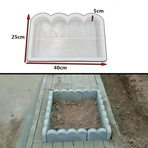 Planet Gates B style Stone Brick Path Mold Garden Building Accessories Plastic Making DIY Fish Pond Paving Mould Home Wall Fence Road Concrete Mold