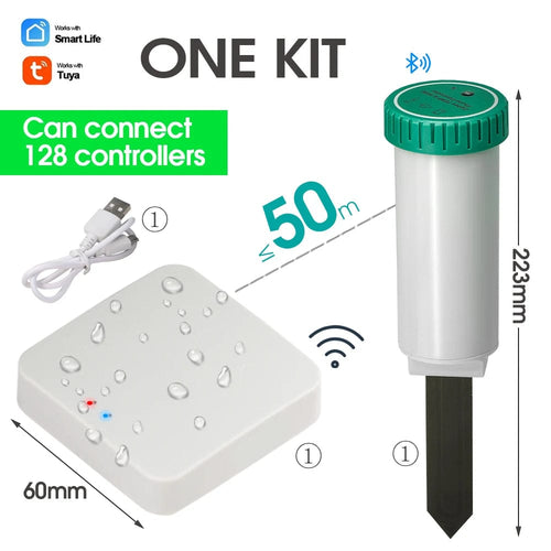 Planet Gates B Tuya Zigbee Bluetooth Wifi Soil Temperature Humidity Sensor Tester Garden Detector for Indoor Outdoor Plants Remote Controllers