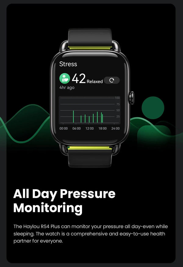 Planet Gates B TWO Straps HAYLOU RS4 Plus Smartwatch 1.78'' AMOLED Display 105 Sports Modes 10-day Battery Life Smart Watch SpO₂ Heart Rate Sleep Monitor