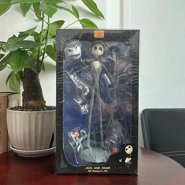 Planet Gates B / with box The Nightmare Before Christmas Jack Skellington Action Figure 12 Face Jack Jack Chair Special Version Model Toy Hallowen Present