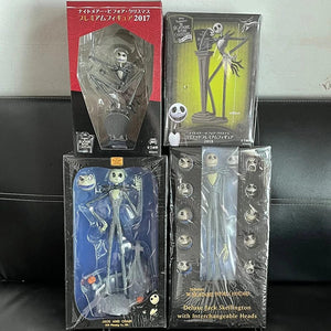 Planet Gates B / with box The Nightmare Before Christmas Jack Skellington Action Figure 12 Face Jack Jack Chair Special Version Model Toy Hallowen Present