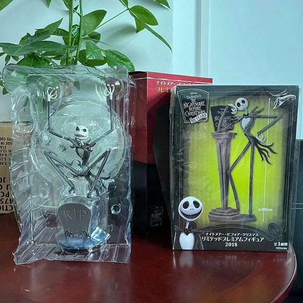 Planet Gates B / with box The Nightmare Before Christmas Jack Skellington Action Figure 12 Face Jack Jack Chair Special Version Model Toy Hallowen Present