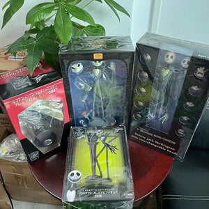 Planet Gates B / with box The Nightmare Before Christmas Jack Skellington Action Figure 12 Face Jack Jack Chair Special Version Model Toy Hallowen Present
