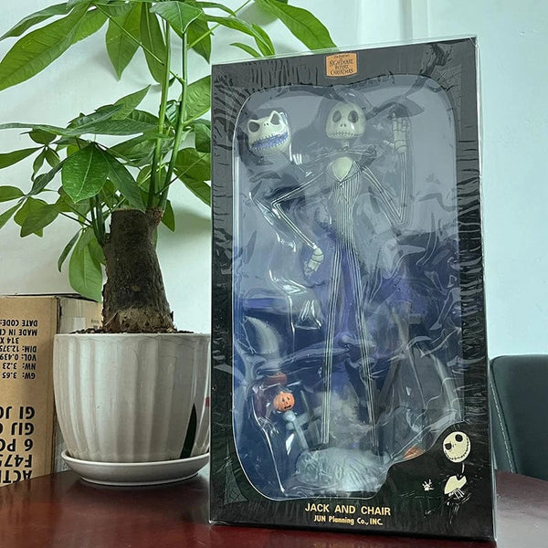 Planet Gates B / with box The Nightmare Before Christmas Jack Skellington Action Figure 12 Face Jack Jack Chair Special Version Model Toy Hallowen Present