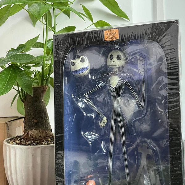 Planet Gates B / with box The Nightmare Before Christmas Jack Skellington Action Figure 12 Face Jack Jack Chair Special Version Model Toy Hallowen Present
