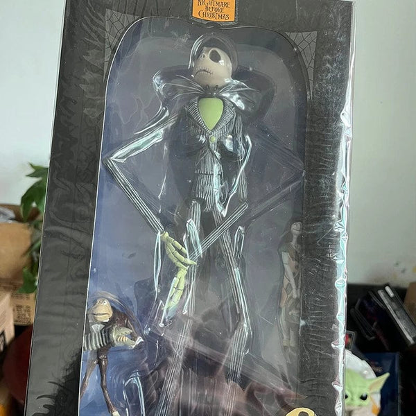 Planet Gates B / with box The Nightmare Before Christmas Jack Skellington Action Figure 12 Face Jack Jack Chair Special Version Model Toy Hallowen Present