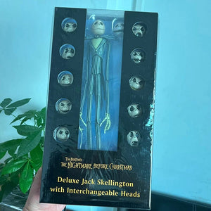 Planet Gates B / with box The Nightmare Before Christmas Jack Skellington Action Figure 12 Face Jack Jack Chair Special Version Model Toy Hallowen Present