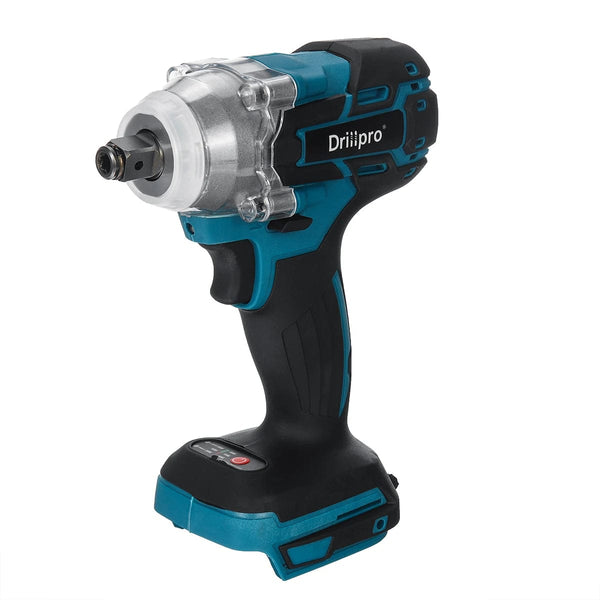 Planet Gates B Without Battery / CHINA Drillpro 520N.M Brushless Cordless Electric Impact Wrench 1/2 inch Socket Wrench Power Tools Rechargeable For Makita 18V Battery