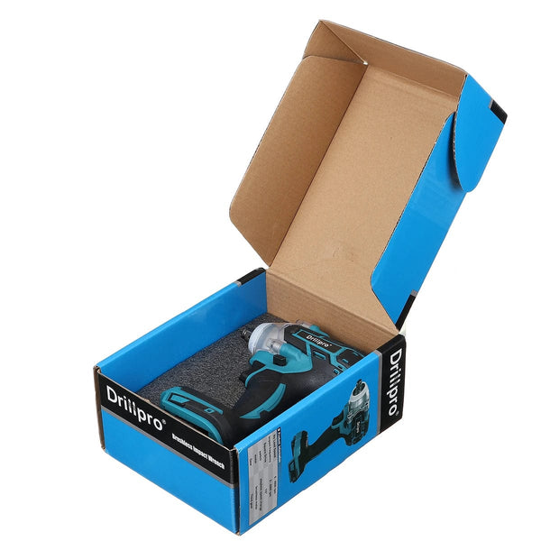 Planet Gates B Without Battery / CHINA Drillpro 520N.M Brushless Cordless Electric Impact Wrench 1/2 inch Socket Wrench Power Tools Rechargeable For Makita 18V Battery