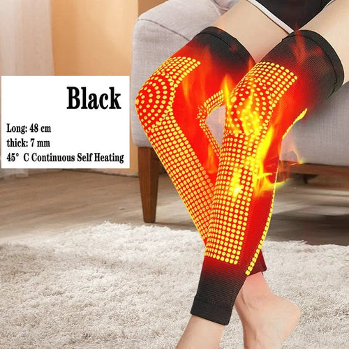 Planet Gates B1067 / M / CHINA 2pcs Self Heating Support Knee Pads Knee Brace Warm for Arthritis Joint Pai Relief Injury Recovery Leg Massager Longer Natural