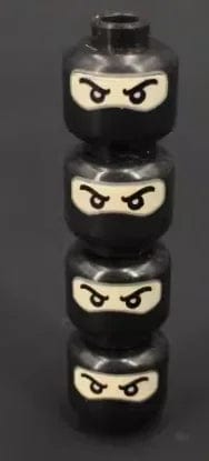 Planet Gates B27-9-4 WW2 Military Army Emotional Expression Building Blocks Zombies Face Soldier Figure Injured Head Bandage Bricks Halloween Kid Toy