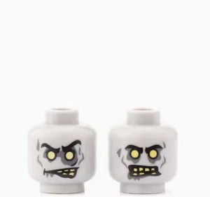 Planet Gates B27-9-4 WW2 Military Army Emotional Expression Building Blocks Zombies Face Soldier Figure Injured Head Bandage Bricks Halloween Kid Toy