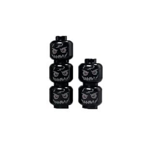 Planet Gates B27-9-4 WW2 Military Army Emotional Expression Building Blocks Zombies Face Soldier Figure Injured Head Bandage Bricks Halloween Kid Toy