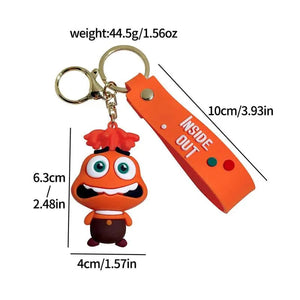 Planet Gates B492-4 New Inside Out 2 Keychain Kawaii Disney Movie Anime Anxiety Ennui Envy Cute Girls Creative Bag Pendant Car Keychain Toys Gifts