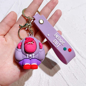 Planet Gates B492-4 New Inside Out 2 Keychain Kawaii Disney Movie Anime Anxiety Ennui Envy Cute Girls Creative Bag Pendant Car Keychain Toys Gifts