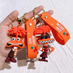 Planet Gates B492-4 New Inside Out 2 Keychain Kawaii Disney Movie Anime Anxiety Ennui Envy Cute Girls Creative Bag Pendant Car Keychain Toys Gifts