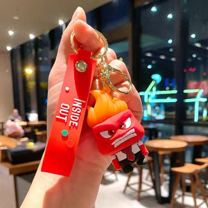 Planet Gates B492-4 New Inside Out 2 Keychain Kawaii Disney Movie Anime Anxiety Ennui Envy Cute Girls Creative Bag Pendant Car Keychain Toys Gifts