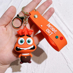 Planet Gates B492-4 New Inside Out 2 Keychain Kawaii Disney Movie Anime Anxiety Ennui Envy Cute Girls Creative Bag Pendant Car Keychain Toys Gifts