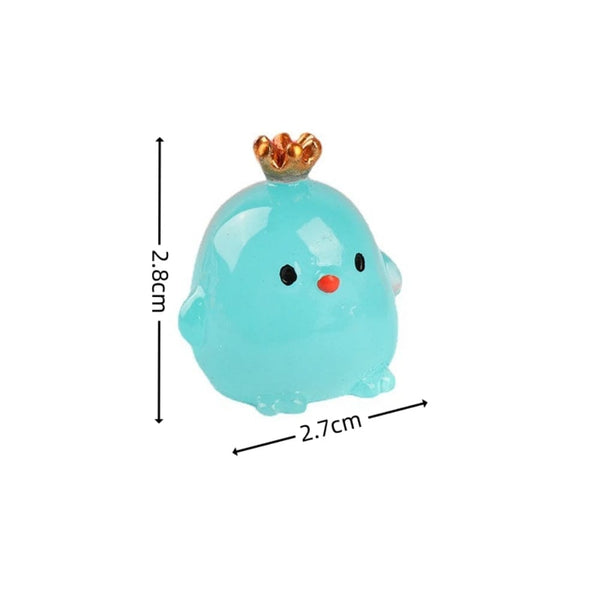 Planet Gates B5 Blue 1PC Luminous Mini Resin Pig Car Dashboard Toys Dolls Glowing Sculptures And Figurines Home Garden Decoration Chick Car Ornaments