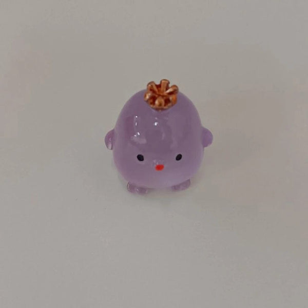 Planet Gates B5 Blue 1PC Luminous Mini Resin Pig Car Dashboard Toys Dolls Glowing Sculptures And Figurines Home Garden Decoration Chick Car Ornaments