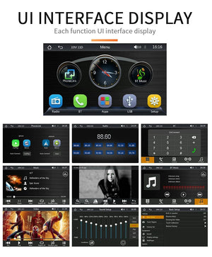 Planet Gates B5300 and CAM BQCC 7inch Car Radio Multimedia Video Player Wireless Carplay And Wireless Android Auto Touch Screen Sun Visor 5300