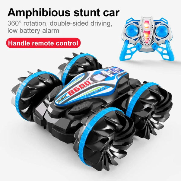 Planet Gates B600 B Without Watch New LED Amphibious RC car Dual remote control waterproof stunt car double side flip drift drive 360 ° rotation rc cars Kids toy