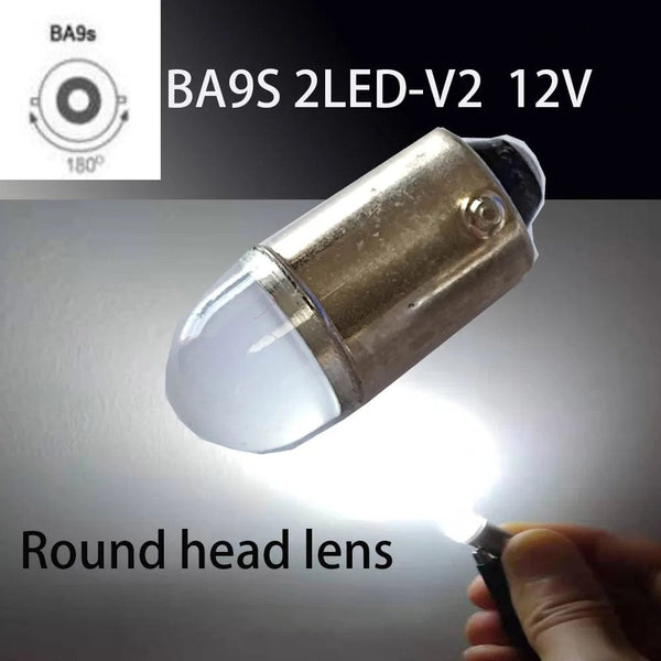 Planet Gates BA9S 4LED -V3 Warm W 2PCS  BA9S T4W LED Car light bulb T2W T3W H5W interior Car LED License Plate light DC12V 12913 12910 12929 BA9 57 756 1816  1891