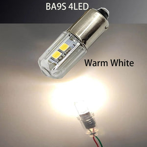 Planet Gates BA9S 4LED -V3 Warm W 2PCS  BA9S T4W LED Car light bulb T2W T3W H5W interior Car LED License Plate light DC12V 12913 12910 12929 BA9 57 756 1816  1891