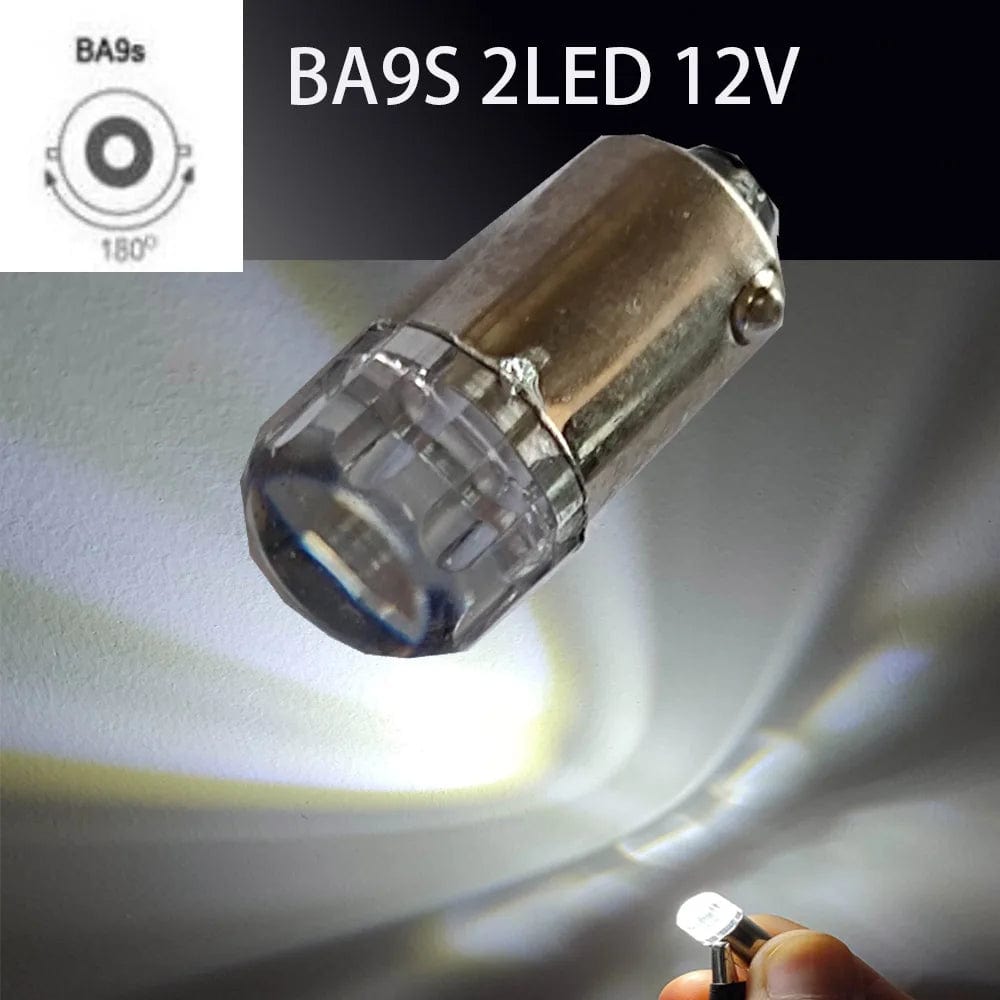 Planet Gates BA9S 4LED -V3 Warm W 2PCS  BA9S T4W LED Car light bulb T2W T3W H5W interior Car LED License Plate light DC12V 12913 12910 12929 BA9 57 756 1816  1891