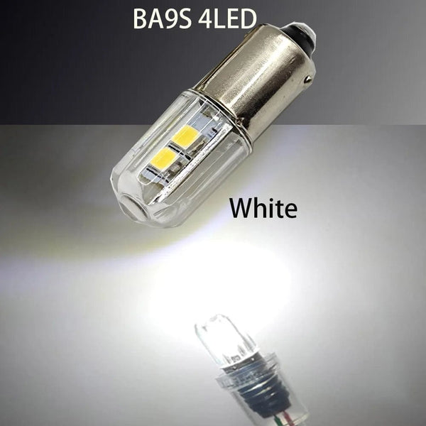 Planet Gates BA9S 4LED -V3 Warm W 2PCS  BA9S T4W LED Car light bulb T2W T3W H5W interior Car LED License Plate light DC12V 12913 12910 12929 BA9 57 756 1816  1891