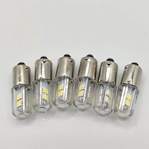 Planet Gates BA9S 4LED -V3 Warm W 2PCS  BA9S T4W LED Car light bulb T2W T3W H5W interior Car LED License Plate light DC12V 12913 12910 12929 BA9 57 756 1816  1891