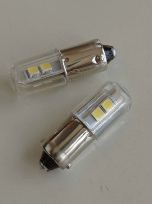 Planet Gates BA9S 4LED -V3 Warm W 2PCS  BA9S T4W LED Car light bulb T2W T3W H5W interior Car LED License Plate light DC12V 12913 12910 12929 BA9 57 756 1816  1891