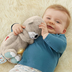 Planet Gates Baby Breathe Bear Soothes Baby Otter Plush Toy Children Soothing Music Sleep Companion Sound And Light Stuffed Doll Toy Gifts