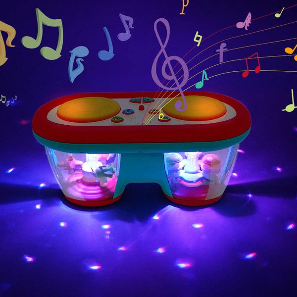 Planet Gates Baby Clap Drum KENLUMO 2024 New Kids Musical Toy Baby Clap Drum 12+ Month Rotating Music Sensory Toys Flash Light Instrument Early Educational