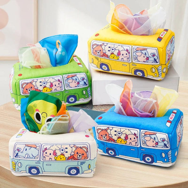 Planet Gates Baby Draw Paper Towel Tearing Tissue Box Baby Puzzle Early Education Montessori Children Cloth Toys