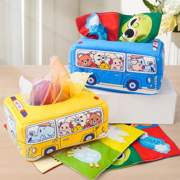 Planet Gates Baby Draw Paper Towel Tearing Tissue Box Baby Puzzle Early Education Montessori Children Cloth Toys