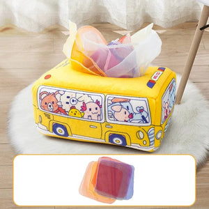 Planet Gates Baby Draw Paper Towel Tearing Tissue Box Baby Puzzle Early Education Montessori Children Cloth Toys