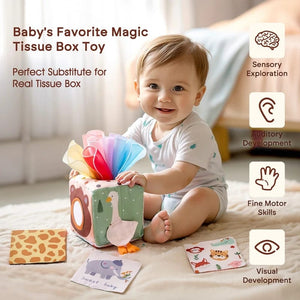 Planet Gates Baby Montessori Toy Magic Tissue Box Cotton Educational Learning Activity Sensory Toy For Kids Finger Exercising Busy Board Game