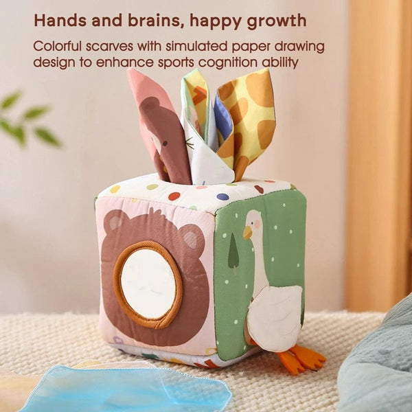 Planet Gates Baby Montessori Toy Magic Tissue Box Cotton Educational Learning Activity Sensory Toy For Kids Finger Exercising Busy Board Game