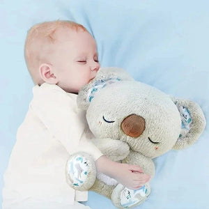 Planet Gates Baby Pacify Breathing Rabbit Doll Soothes Otter Plush Toy Children Soothing Music Sleep Companion Toy Bear Stuffed Gift for Kids