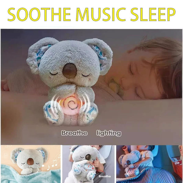 Planet Gates Baby Pacify Breathing Rabbit Doll Soothes Otter Plush Toy Children Soothing Music Sleep Companion Toy Bear Stuffed Gift for Kids
