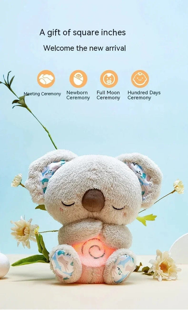 Planet Gates Baby Pacify Breathing Rabbit Doll Soothes Otter Plush Toy Children Soothing Music Sleep Companion Toy Bear Stuffed Gift for Kids