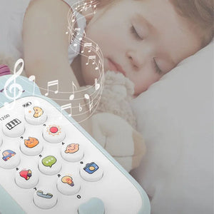 Planet Gates Baby Phone Toys Music Sound Machine Cartoon Telephone Soothe Sleep with Teether Electronic Learning Kids Early Educational Toys