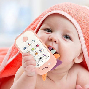 Planet Gates Baby Phone Toys Music Sound Machine Cartoon Telephone Soothe Sleep with Teether Electronic Learning Kids Early Educational Toys