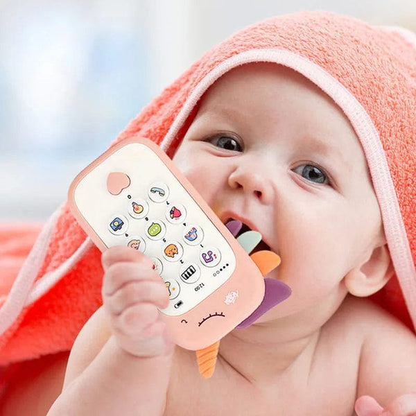 Planet Gates Baby Phone Toys Music Sound Machine Cartoon Telephone Soothe Sleep with Teether Electronic Learning Kids Early Educational Toys